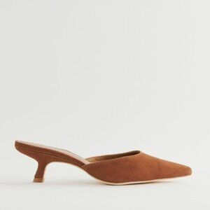 Reformation Wilda Kitten Mule Heels
